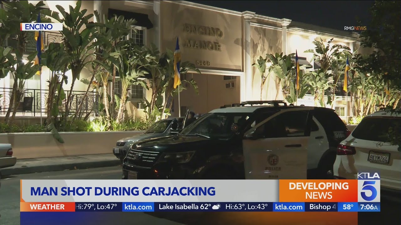 Man shot during Encino carjacking