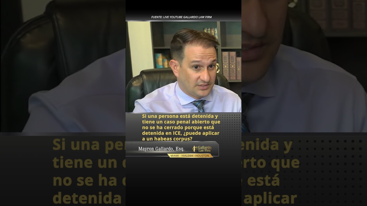 Detenido en ICE con caso penal abierto. ¿Puede pedir habeas corpus?
