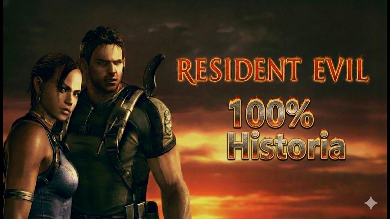 Fiz 100% da história no Resident Evil 5 com meu amigo!