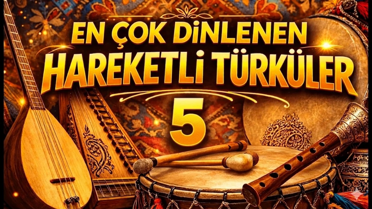 HAREKETLİ T&Uuml;RK&Uuml;LER - 5 & OYUN HAVALARI & Cover