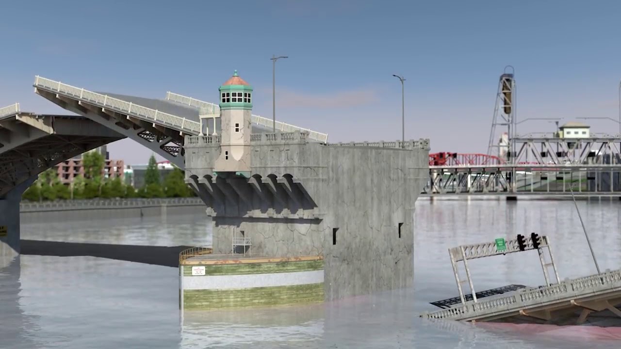 What could happen to the Burnside Bridge in an earthquake