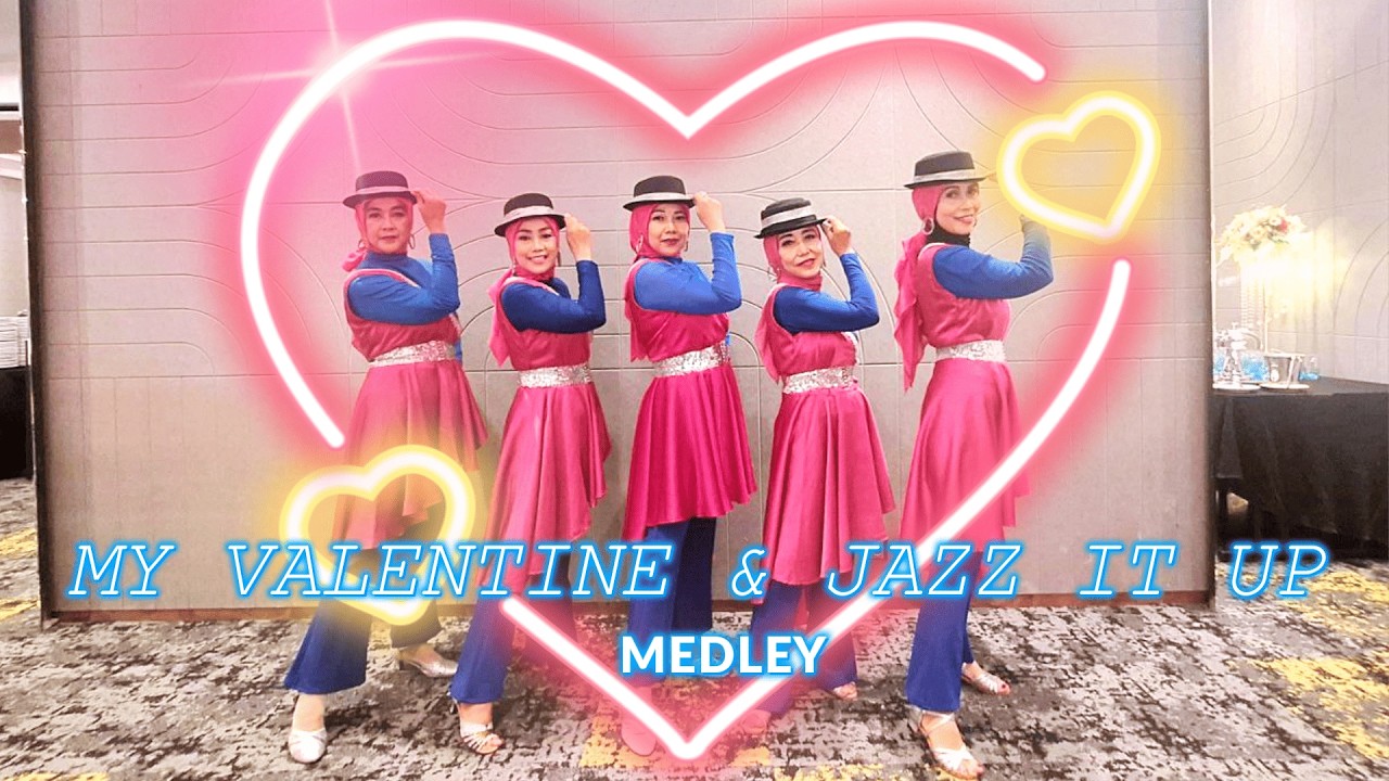 MEDLEY : MY VALENTINE & JAZZ IT UP Line Dance // PERFOM SANGGAR VIRGO