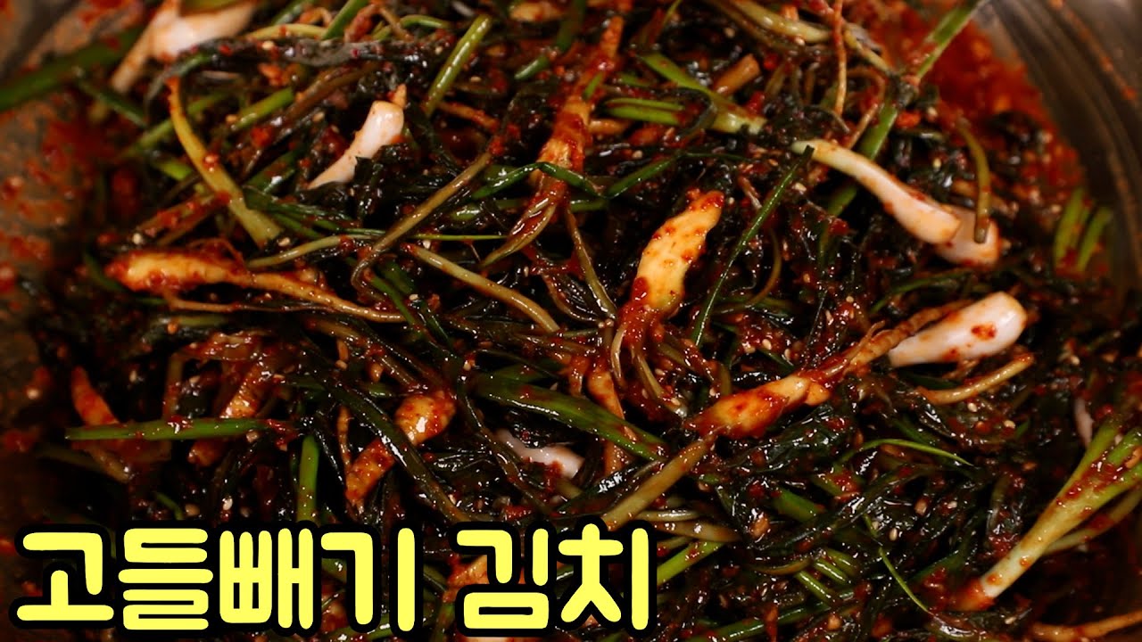 가을철 별미인 고들빼기 김치 담그는 방법 심방골주부