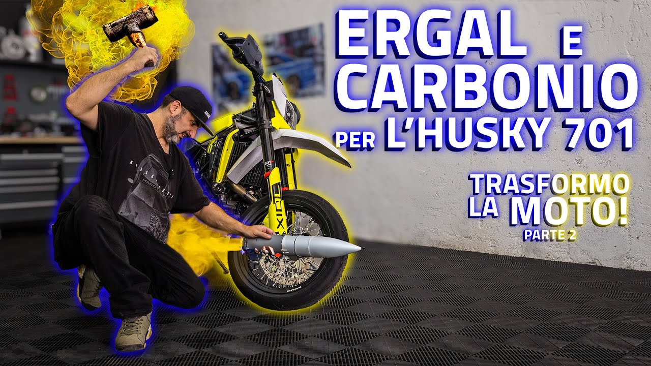 CARBONIO ED ERGAL OVUNQUE SULLA HUSQVARNA 701! 💥SM PROJECT💥
