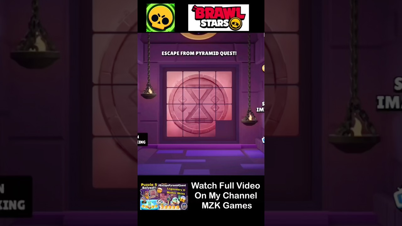 Brawl Stars Escape Pyramid Quest Puzzle 5 Solved Easy #brawlstars