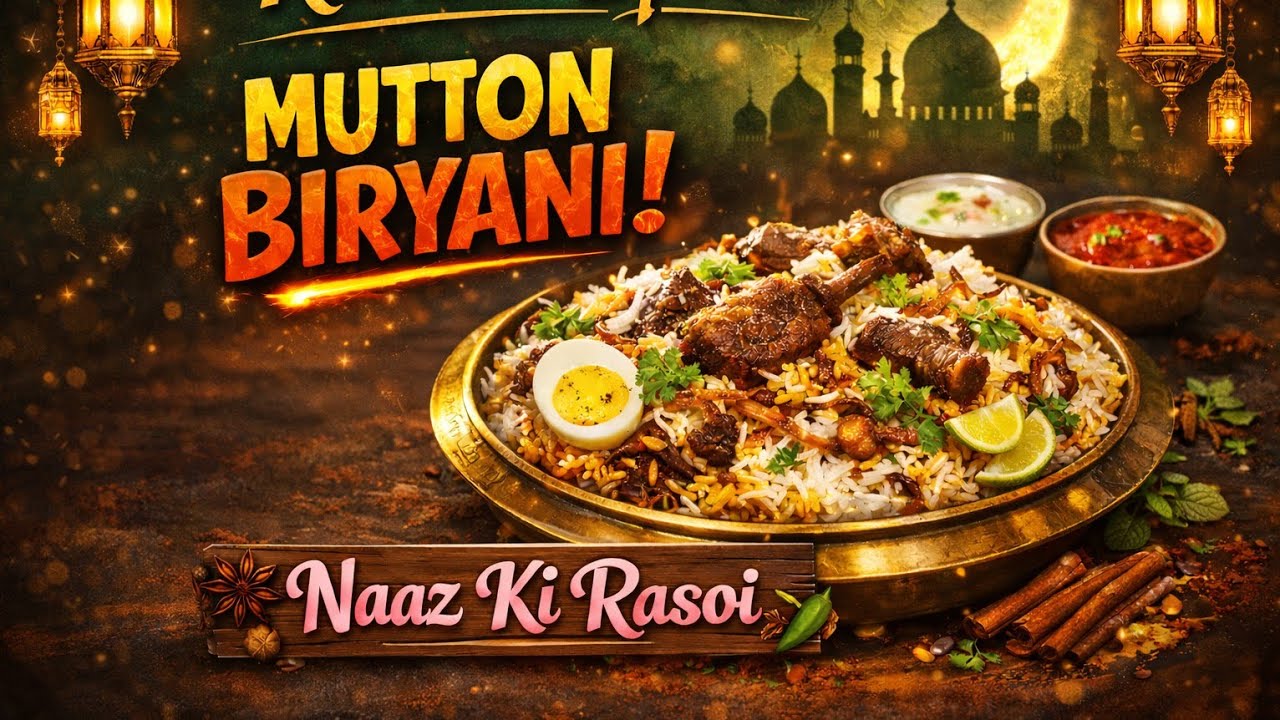 Mutton biryani/mutton biryani kaise banaen/ mutton biryani in cooker / ramzan special mutton biryani