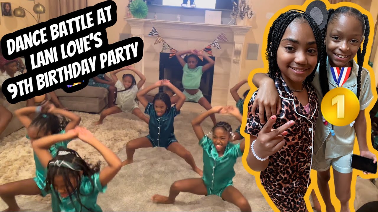 DANCE BATTLE AT @LANlLOVETV JUNGLE SLEEPOVER‼️
