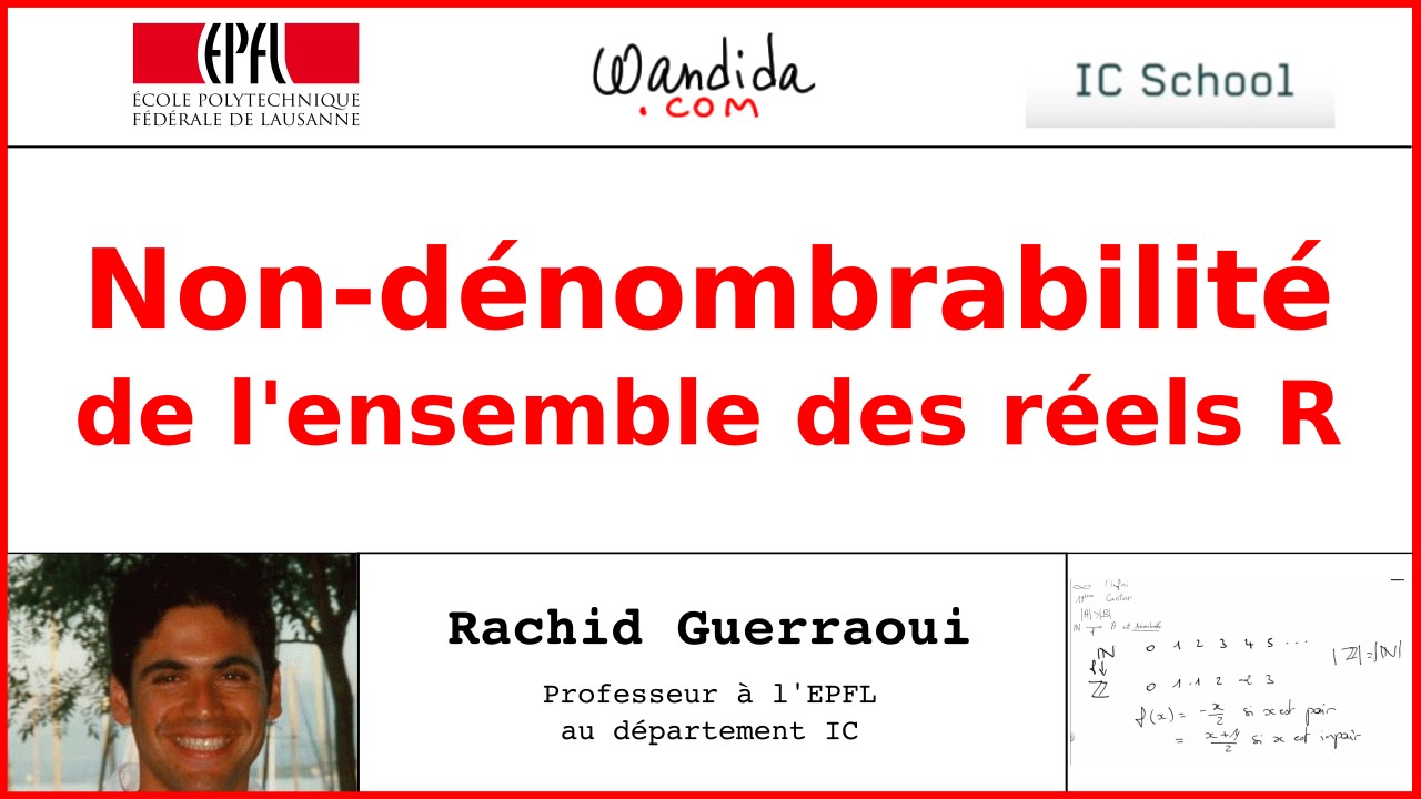 Non-dénombrabilité de l'ensemble des réels R | Rachid Guerraoui