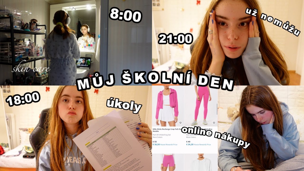 MŮJ &Scaron;KOLN&Iacute; DEN //&scaron;kola, zubař, dom&aacute;c&iacute; &uacute;koly a online n&aacute;kupy