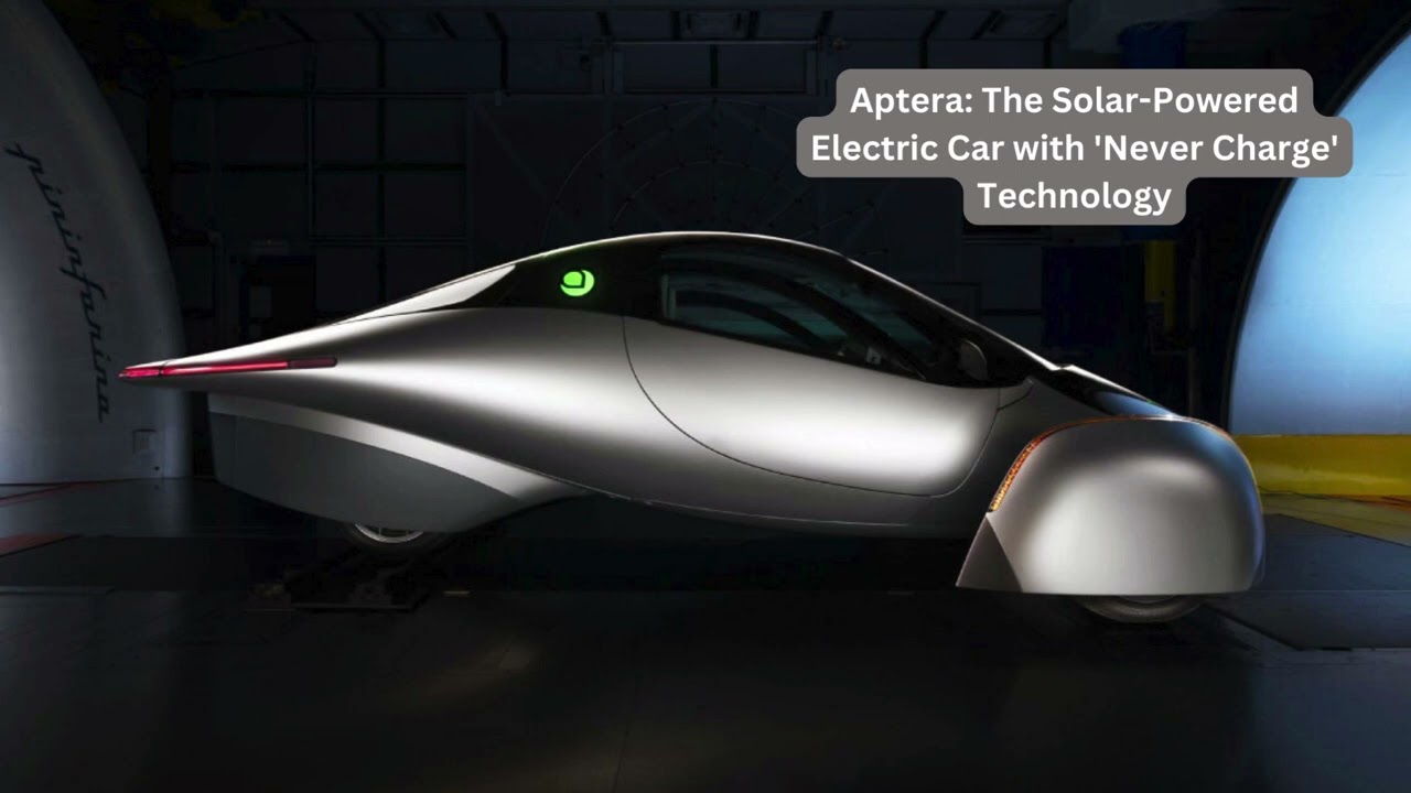 Aptera: The Solar-Powered Electric Car with 'Never Charge' Technology