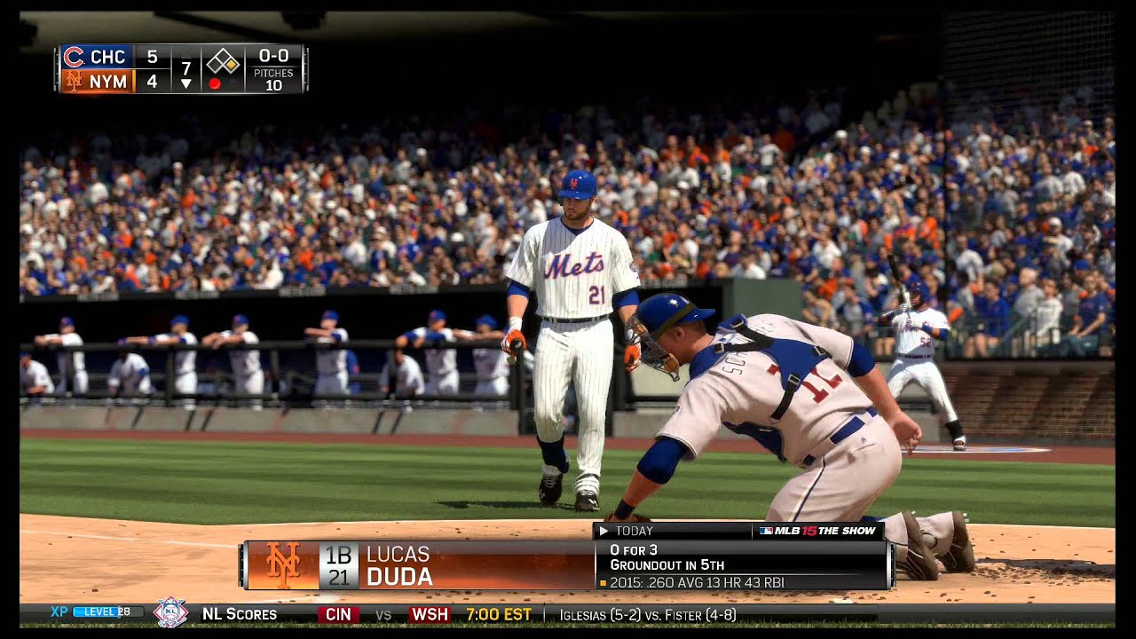 MLB 15 The Show: Cubs game 74/82. Innings 6 -9. Fernando Rodney debut in the 9th.