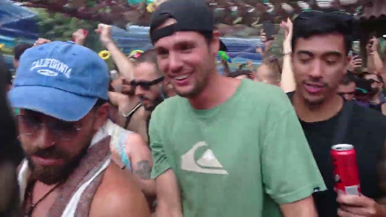 @Astrix on Ozora festival 2024 swimming through the crowd