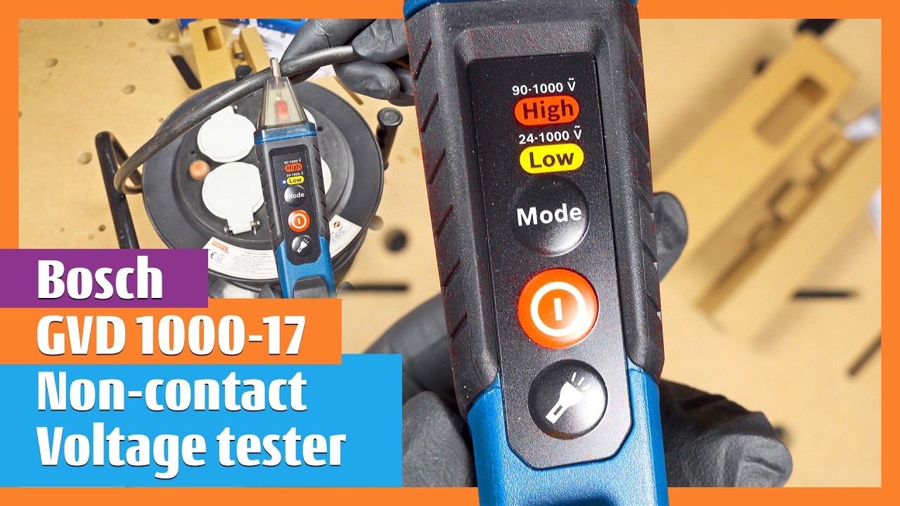 Bosch GVD 1000-17 Haptic Feedback Non-contact Voltage Tester to 1000V AC with IP67 #boschtools