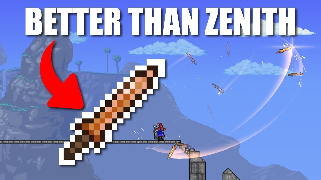 Новый меч для финальной стадии игры, настоящий медный короткий меч, Terraria 1.4.5