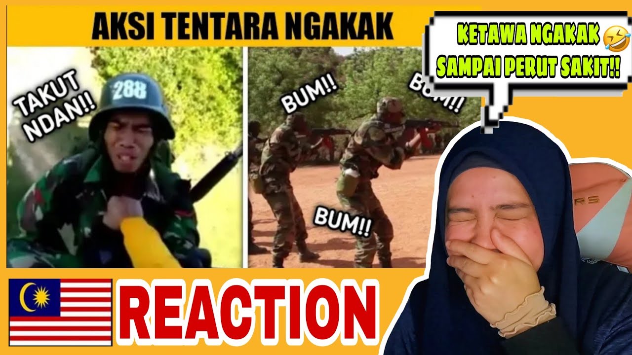 KUMPULAN AKSI TENTARA PALING BIKIN NGAKAK | MALAYSIAN🇲🇾REACTION