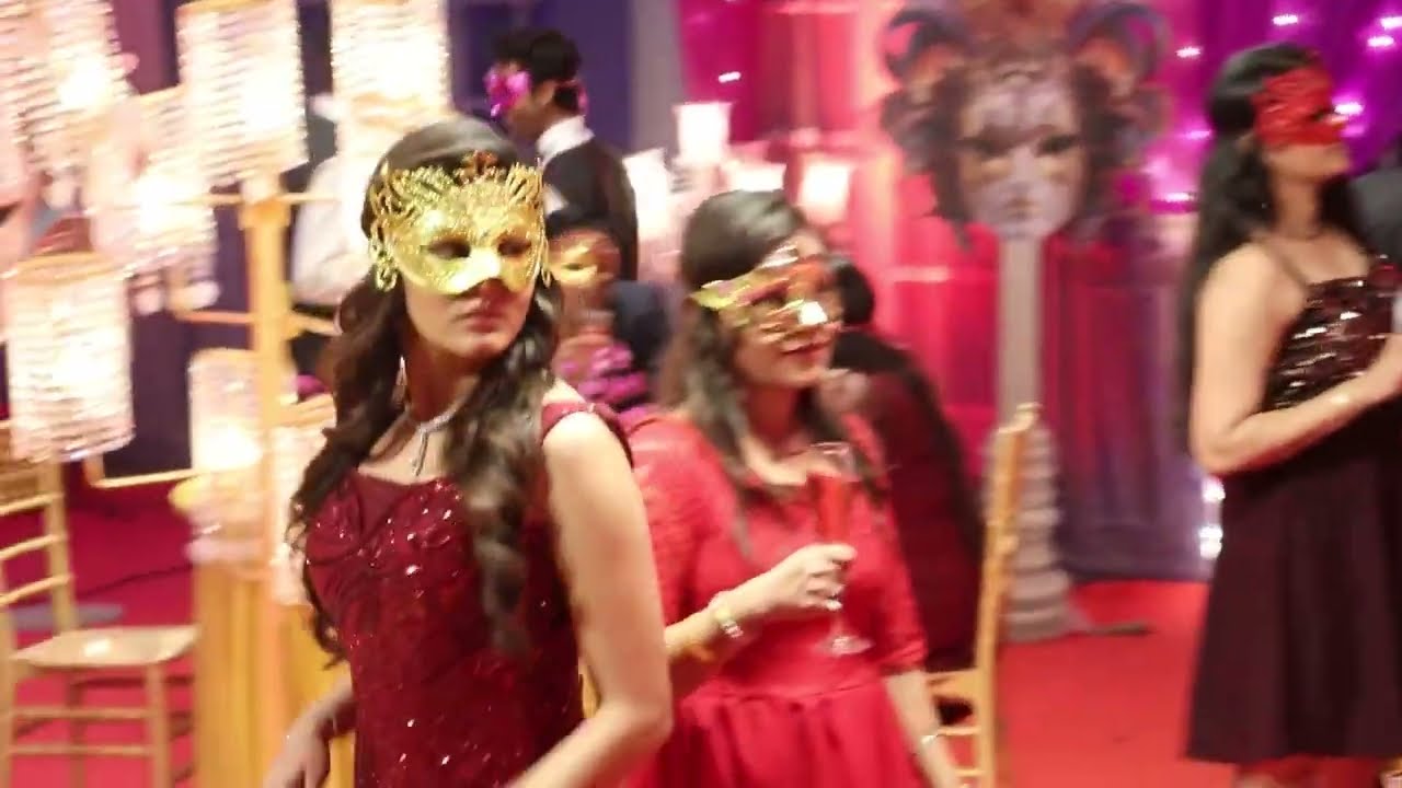 Ram Bhavan Today Episode Isha and Angad at a masked party, behind the scenes, On Location