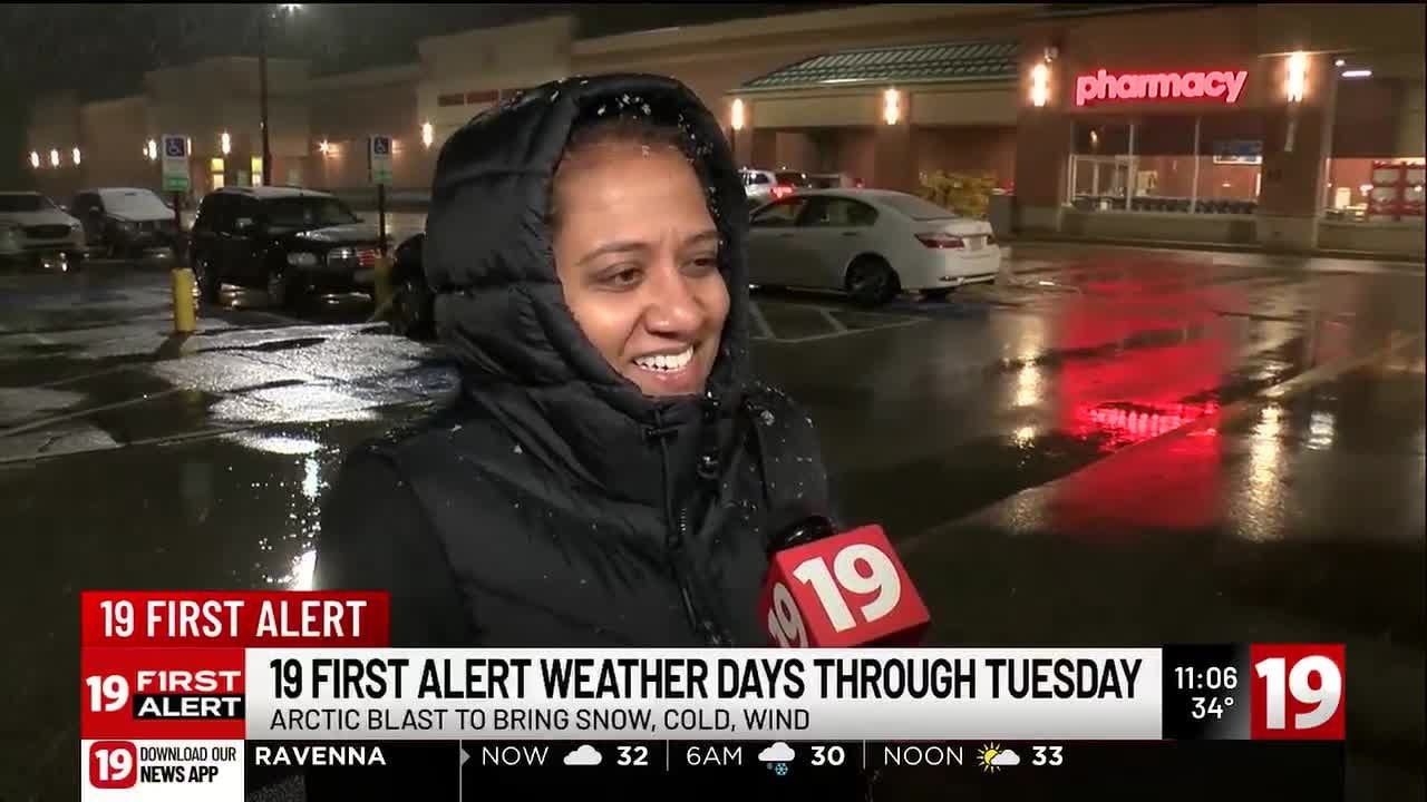 Northeast Ohio's first snow of the season