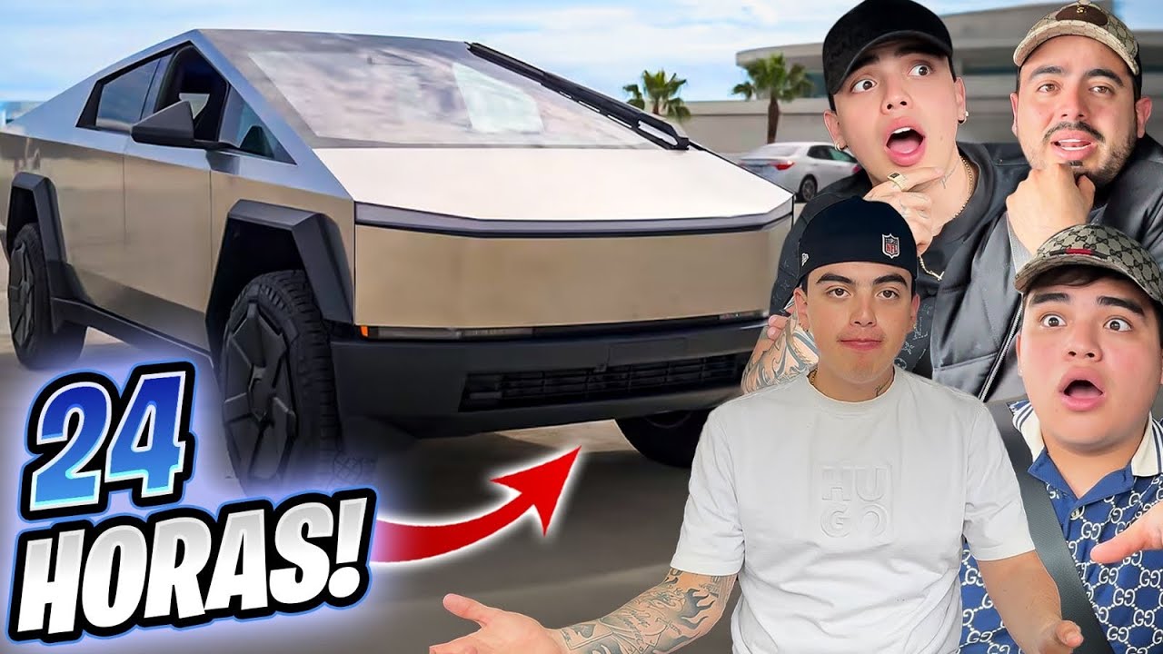 24 HORAS EN UNA CYBERTRUCK 🚙 /FAMILIA MILLONARIA DÍAZ 