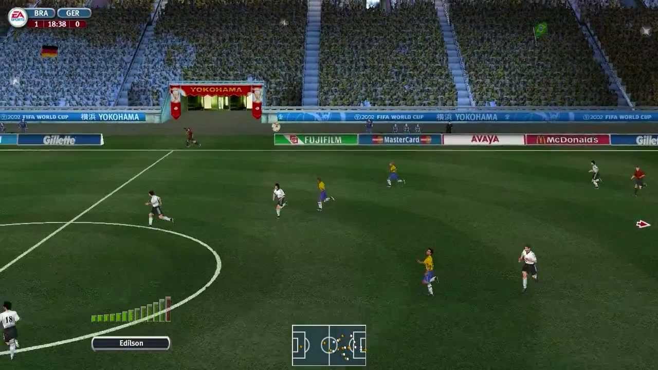 [HD] 2002 FIFA World Cup full-length gameplay - Brazil vs Germany Final