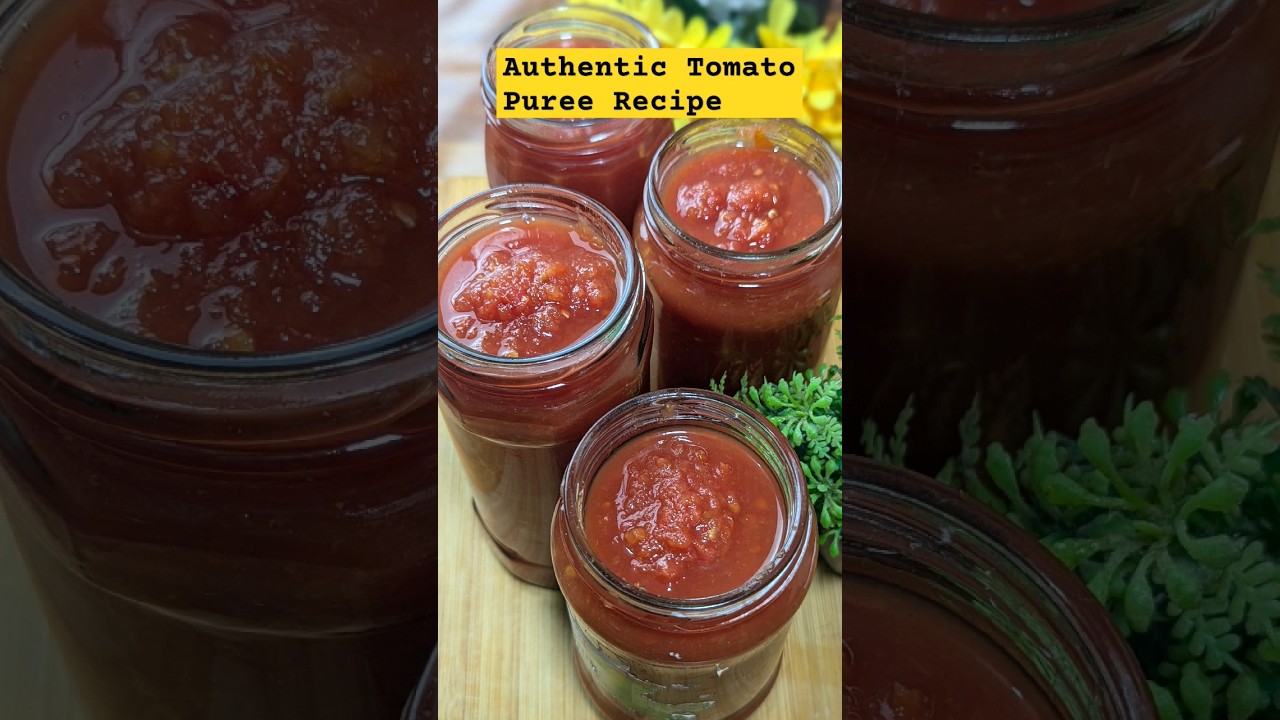 Tomato Puree Recipe | How to Make And Store Tomato Puree for Long Time #shorts #tomatopuree