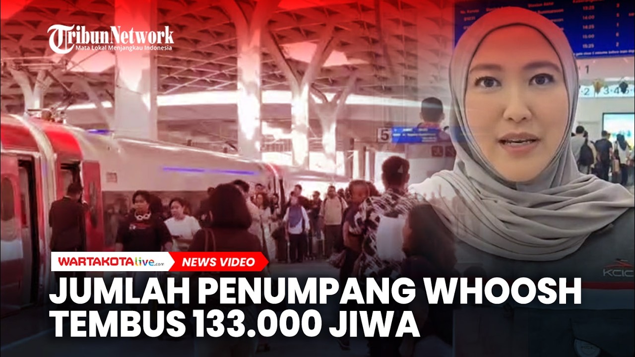 Jumlah Penumpang Whoosh Arus Mudik Lebaran 2026 Tembus 133.000 Jiwa