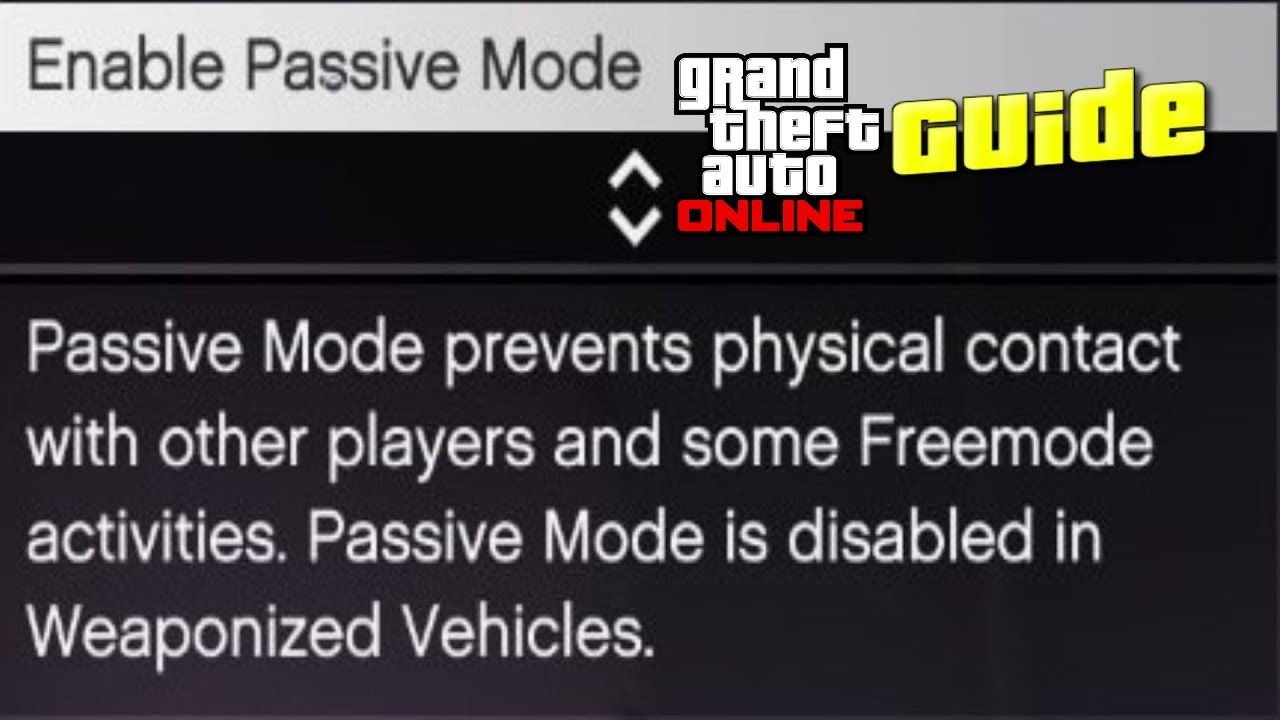 GTA 5 ONLINE - How To Go & Off Passive Mode