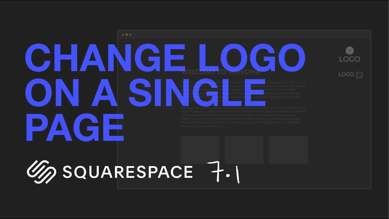 Different Logo on Each Page Squarespace 7.1