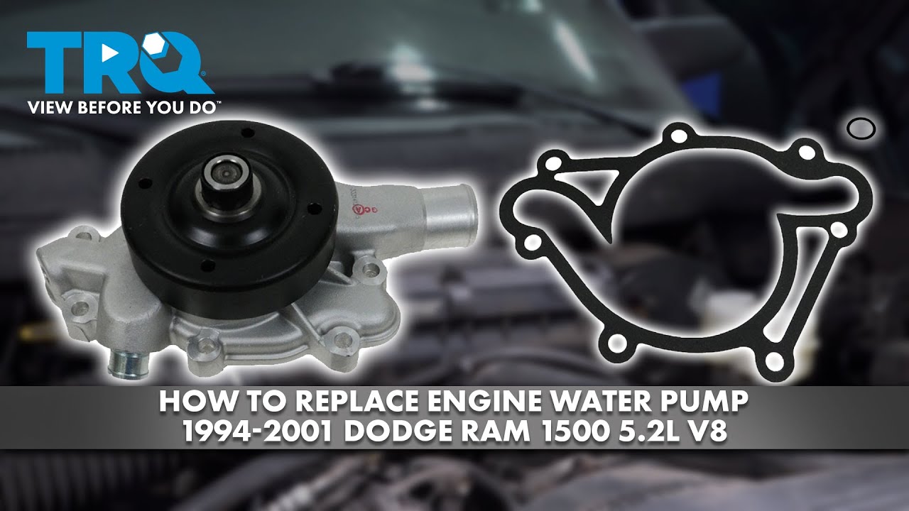 Как заменить водяной насос двигателя Dodge Ram 1500 5.2L V8 1994-2001 гг.