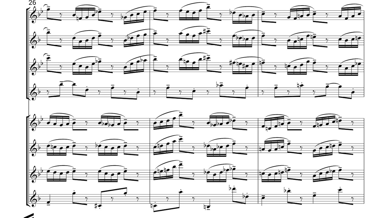 Carter Pann - Eight Saxophones (2021) [Score-Video]