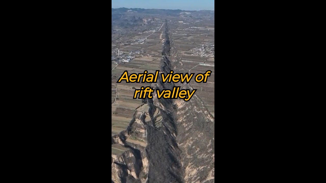 Aerial view of rift valley