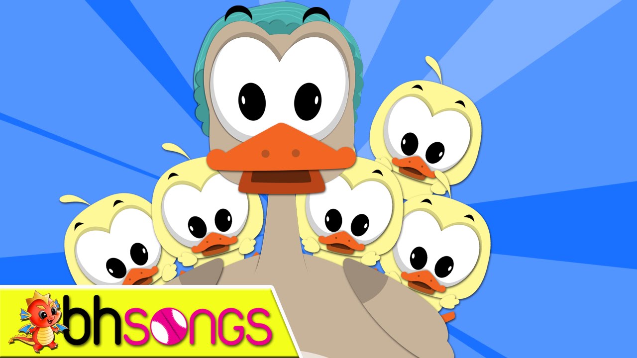 Nursery Rhymes | Five Little Ducks Lyrics for Kids | Ultra HD 4K Video Songs