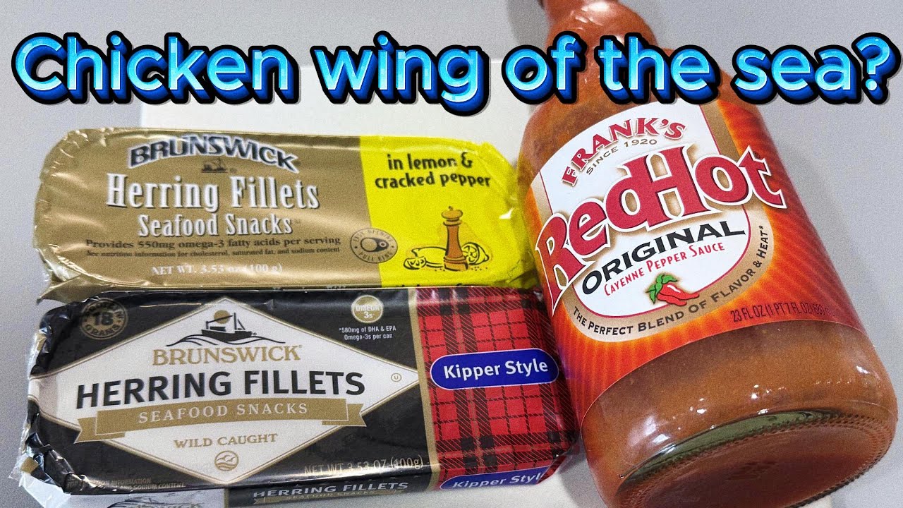 Brunswick Kipper Snacks! Lemon & Cracked Black Pepper and Kipper Style.