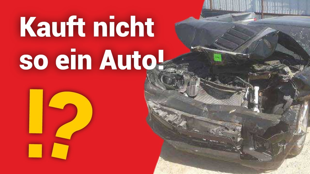 So erkennt ihr einen Totalschaden aus den USA!