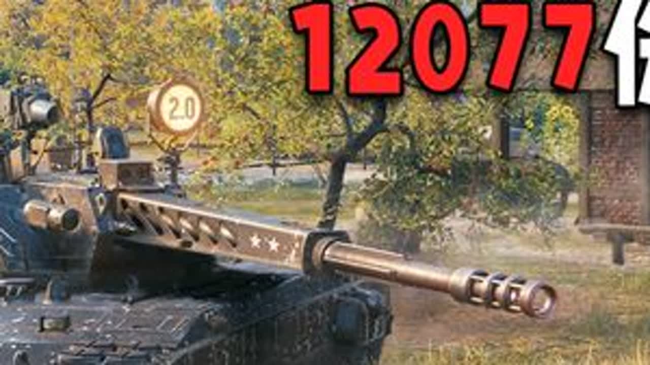 【坦克世界】Ares 90C满血通关12077伤纯爽 #坦克世界 #坦克世界马到成功