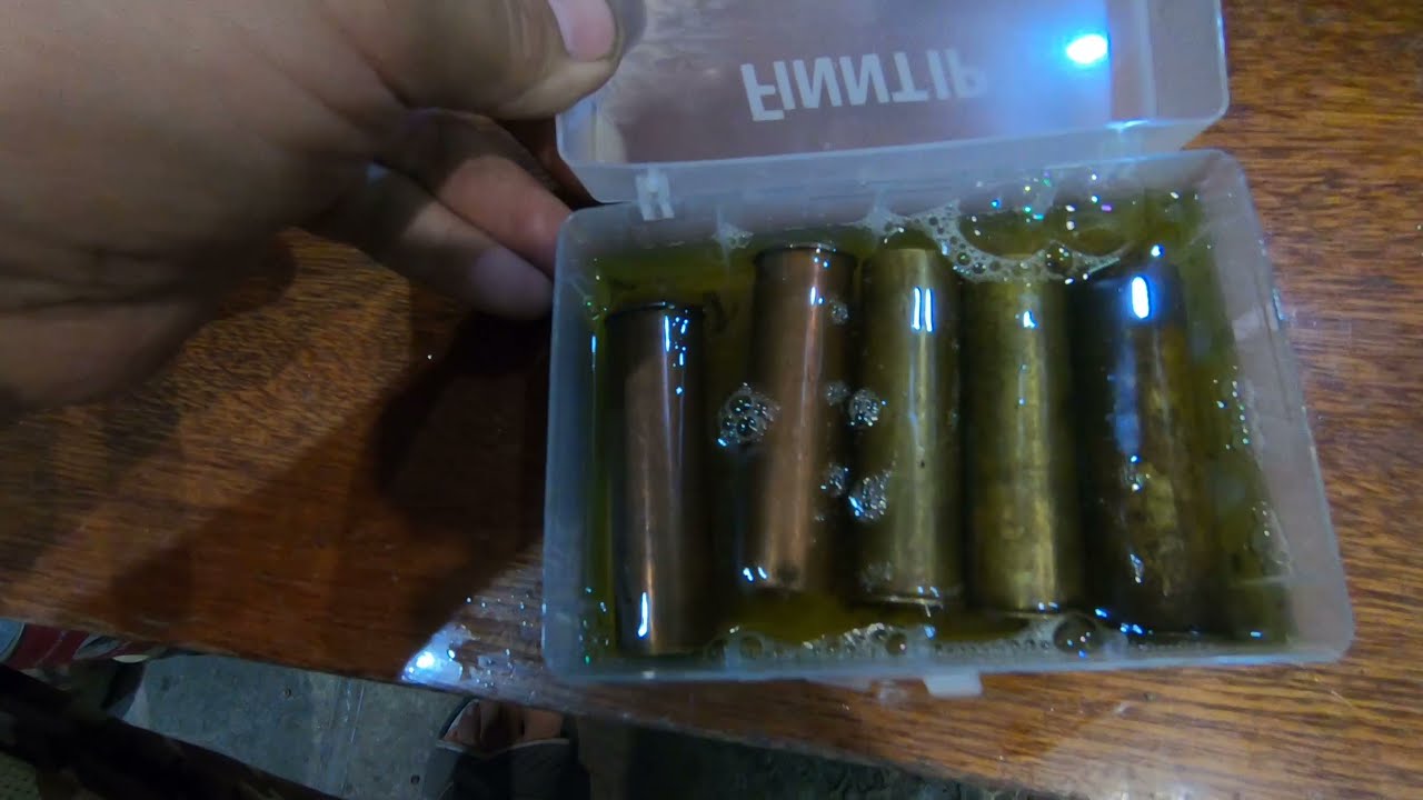 Чистка латунных гильз дедовским методом. Reload.
