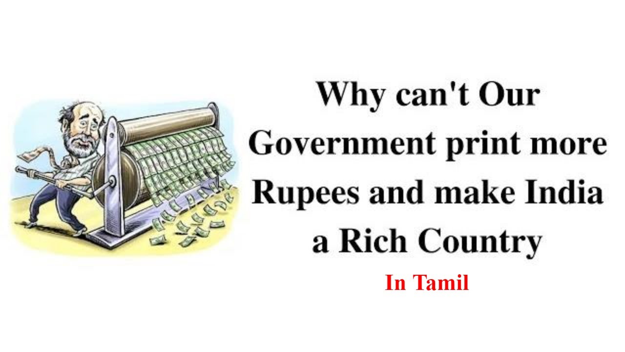 Why can't Our Government print more Rupees and make India a Rich Country | Israel Jebasingh | Tamil