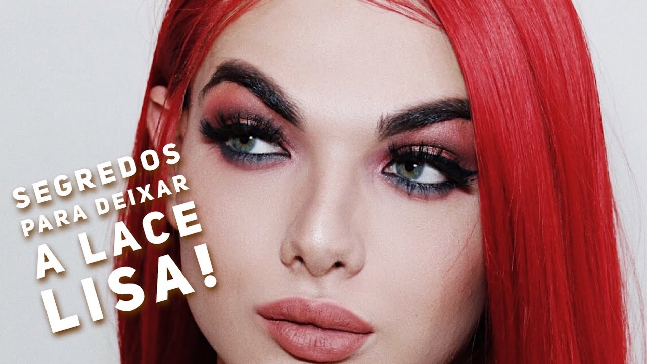 LACE VERMELHA + COMO ALISAR SUA PERUCA SINTÉTICA SEM ESTRAGAR | Rômolo Cricca