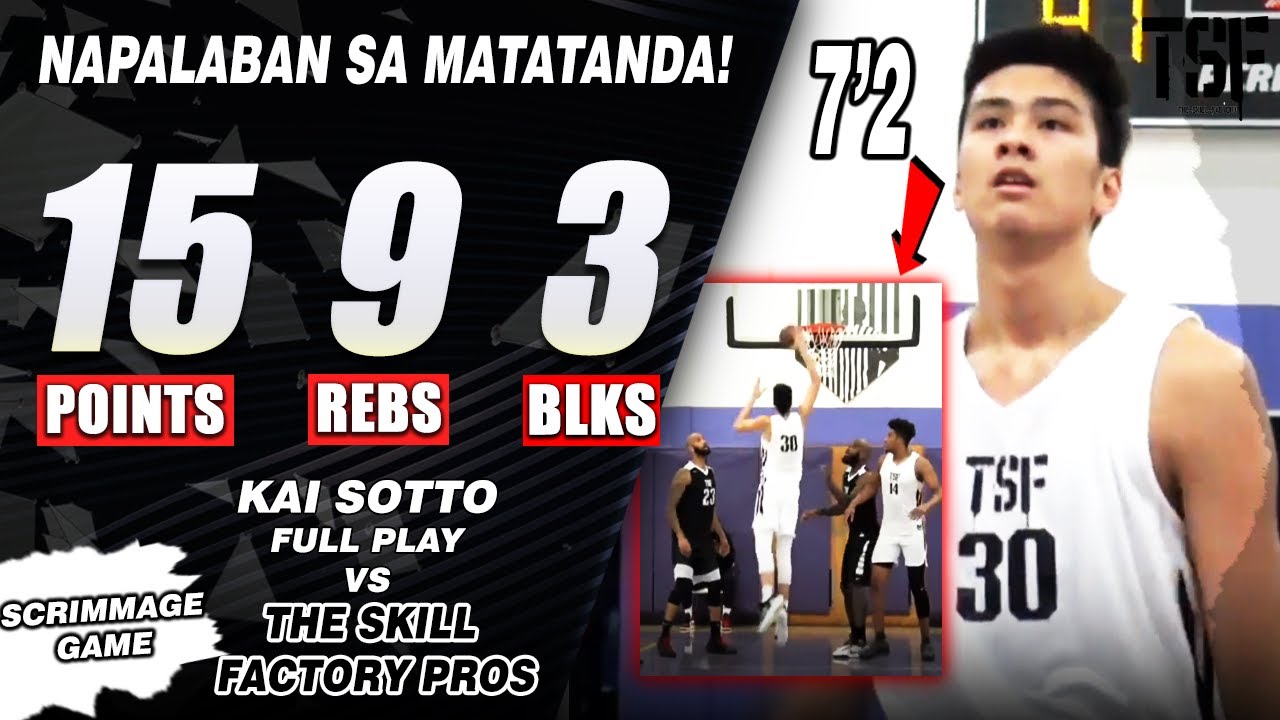 KAI SOTTO NAPALABAN SA MGA EX-NBA PLAYERS | 15 pts, 9 rebs, 3 blks (2019.11.18)