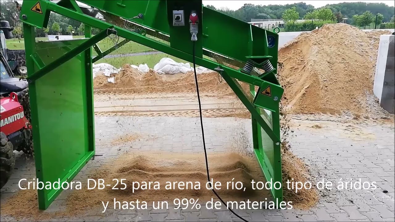 Criba de arena fina. Modelo DB-25