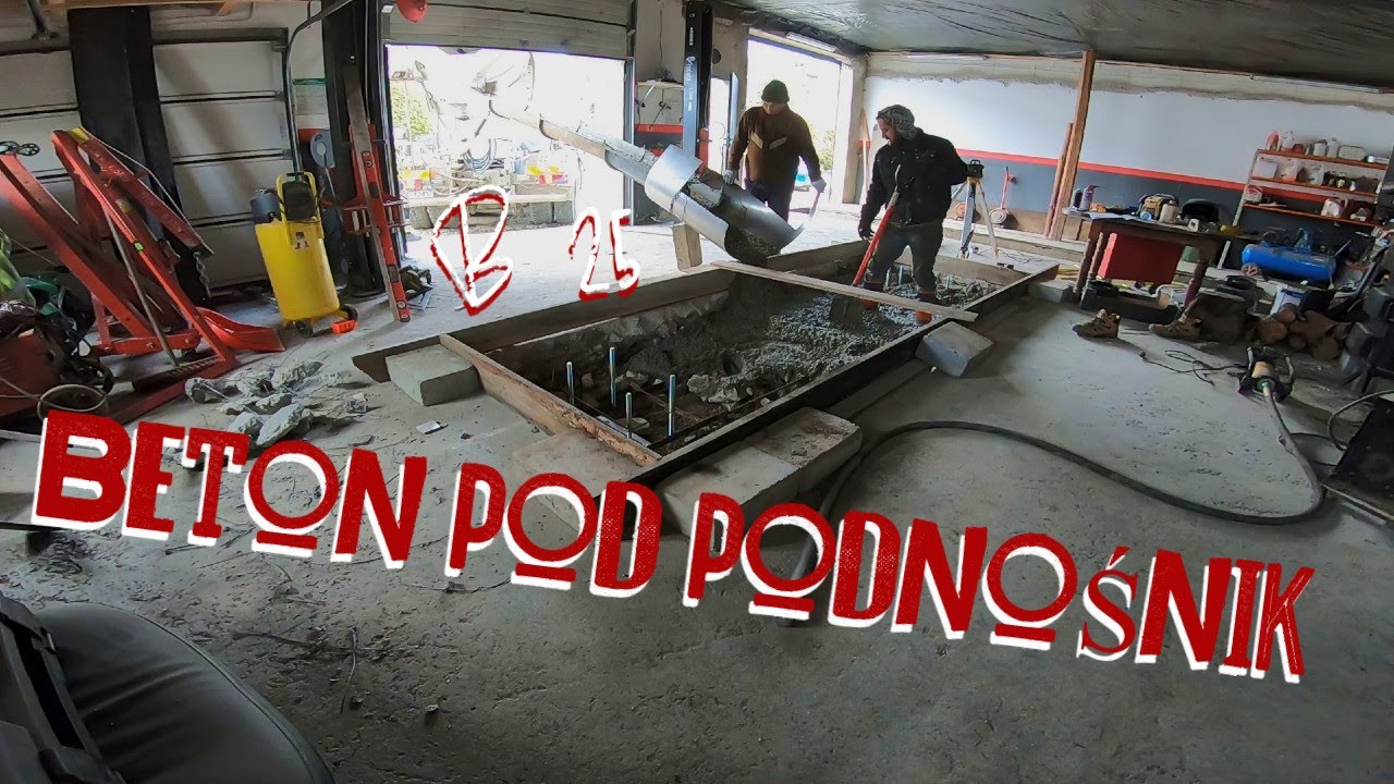 Zalewamy beton #b25 pod #podnośnik Dwukolumnowy Będzie CACUSZKO