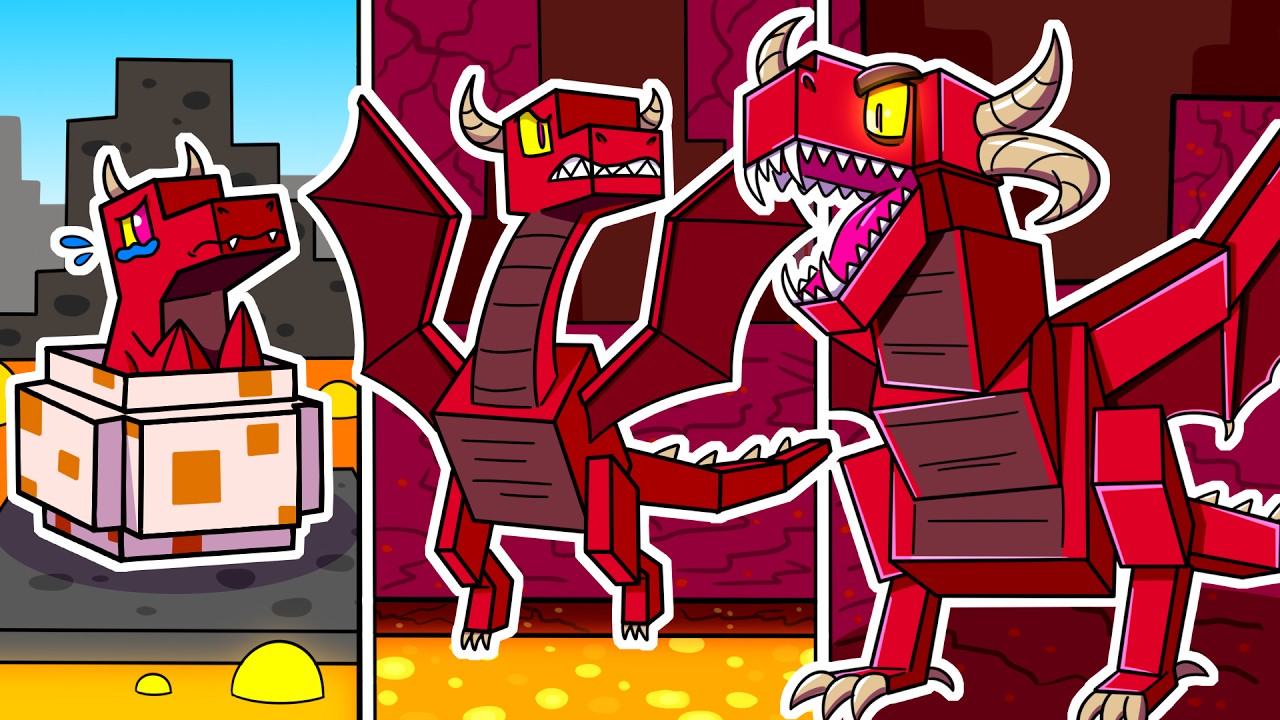 I Survived 100 DAYS as a DEVIL DRAGON in HARDCORE Minecraft!