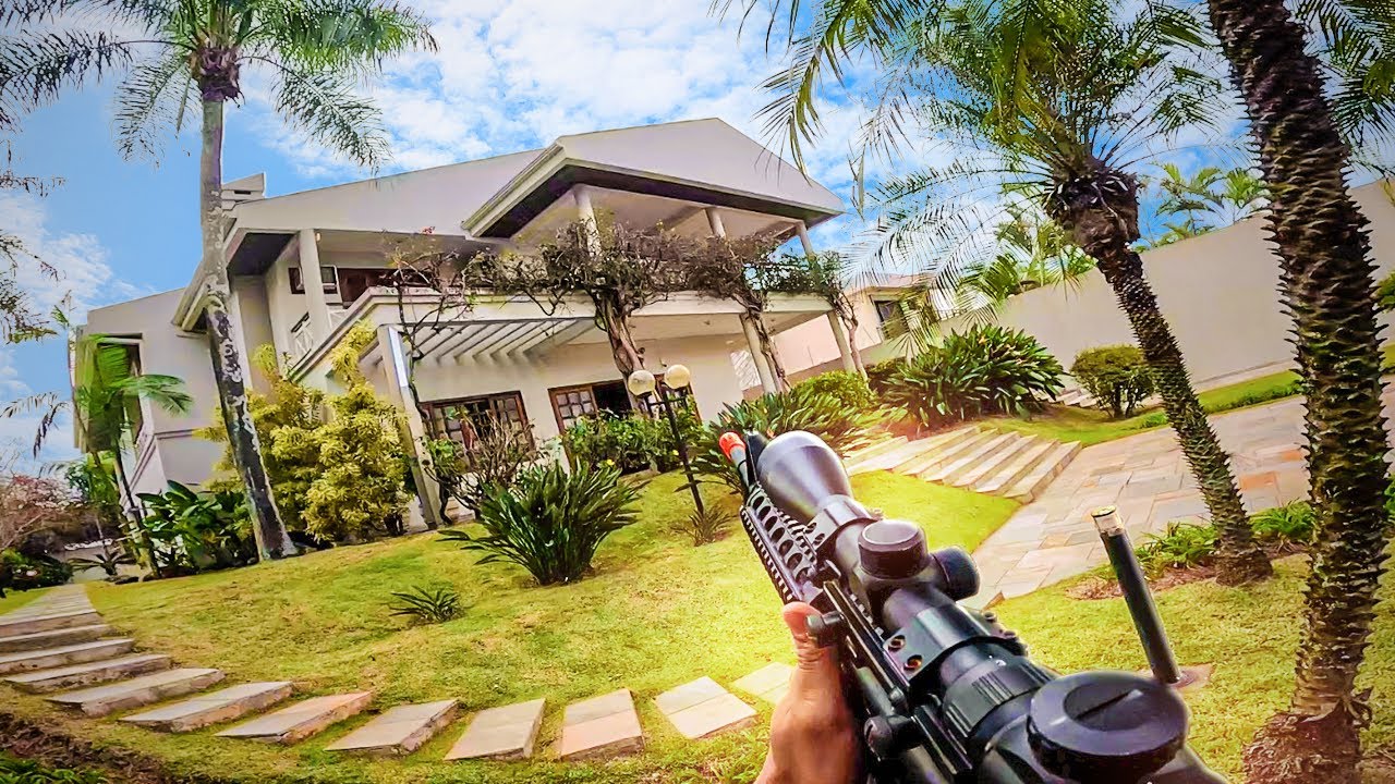 PRIMEIRO ESCONDE ESCONDE COM AIRSOFT NA CASA NOVA
