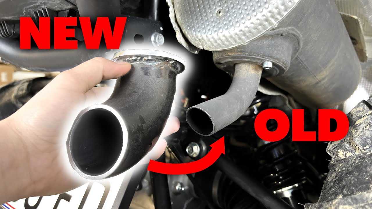 Better ATV SOUND EXHAUST For Only 2$  (Homemade Tip for Exhaust)