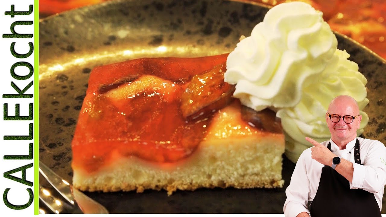 Saftiger Pflaumenkuchen mit Quark-Öl-Teig vom Blech.  Zwetschgenkuchen