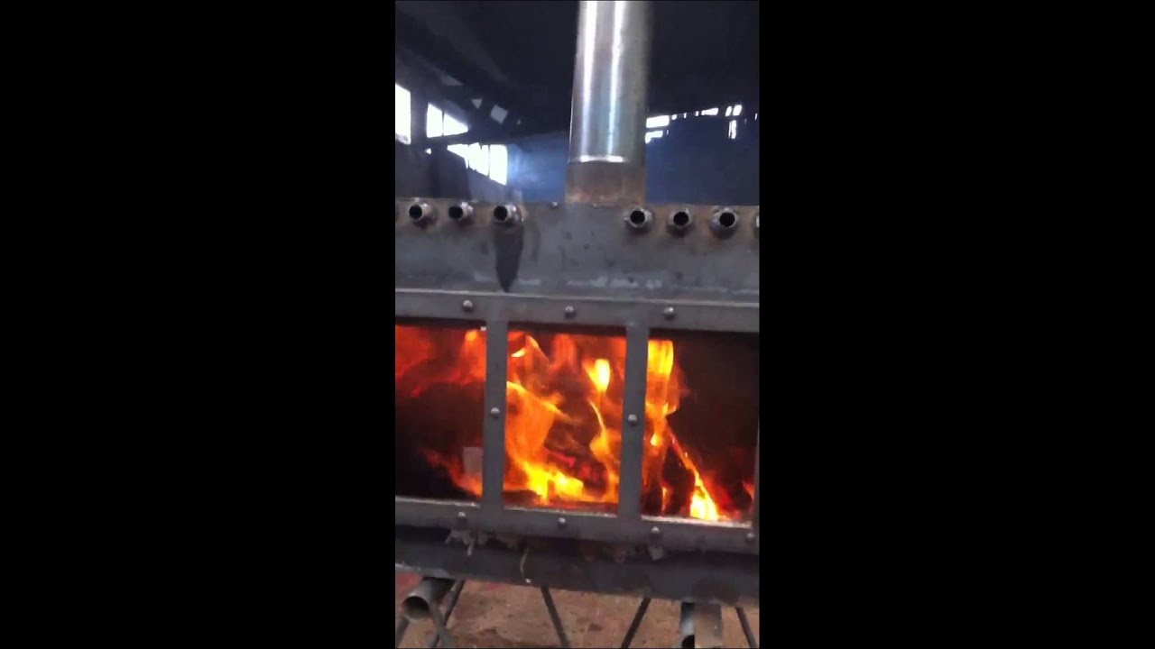 Eco-estufa a leña sin humo! Video HD