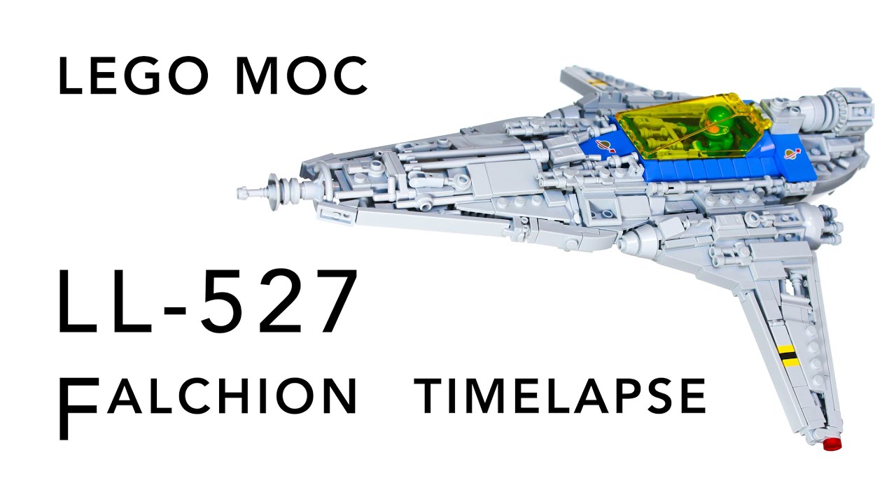 The LL-527 Falchion | LEGO Classic Space MOC build timelapse
