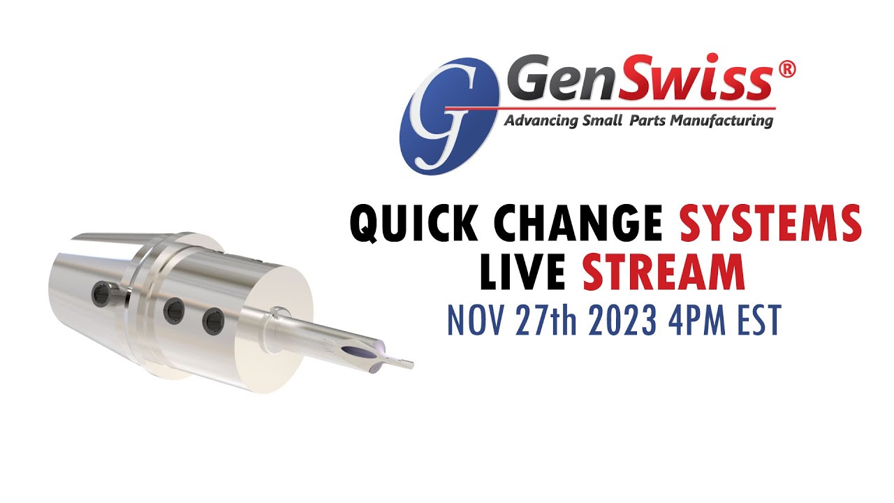 GENSWISS Quick Change Systems LIVE STREAM 2023/11/27