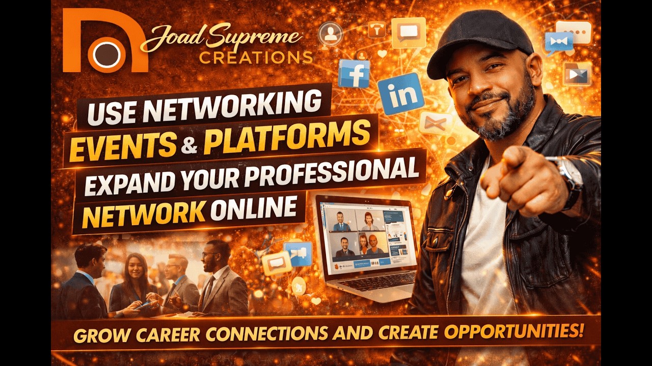 Utiling Networking events and platforms to expand your professional network online
