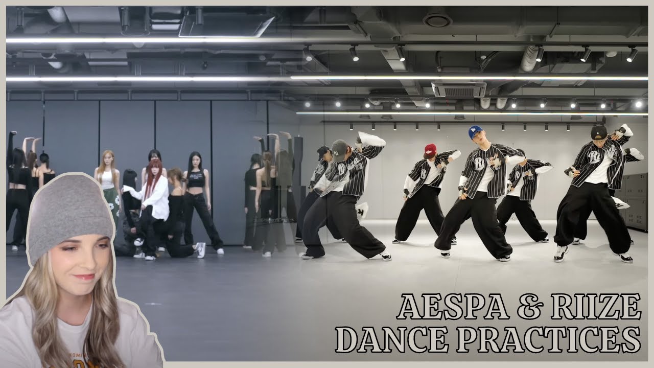 aespa 에스파 'Drama' Dance Practice + RIIZE 라이즈 ‘Talk Saxy’ Dance Practice (Uniform Ver.) Reaction