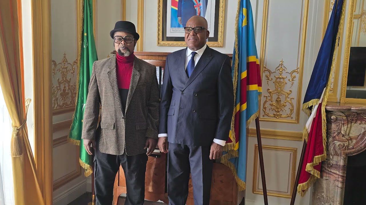 👍Félix Wazekwa rend visite à S.E Monsieur l'Ambassadeur Émile Ngoy Kasongo à l'ambassade de la RDC